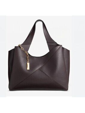 INC International Concepts Lydiah women's large tote bag - Chocolate Brown